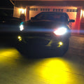 H10 9145 9140 LED Fog Lights Bulbs 12V, 6K White/3K Yellow/Red/8K Blue