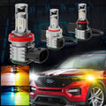 H10 9145 LED Switchback 9140 Fog Lights Bulbs | White, Yellow, Blue