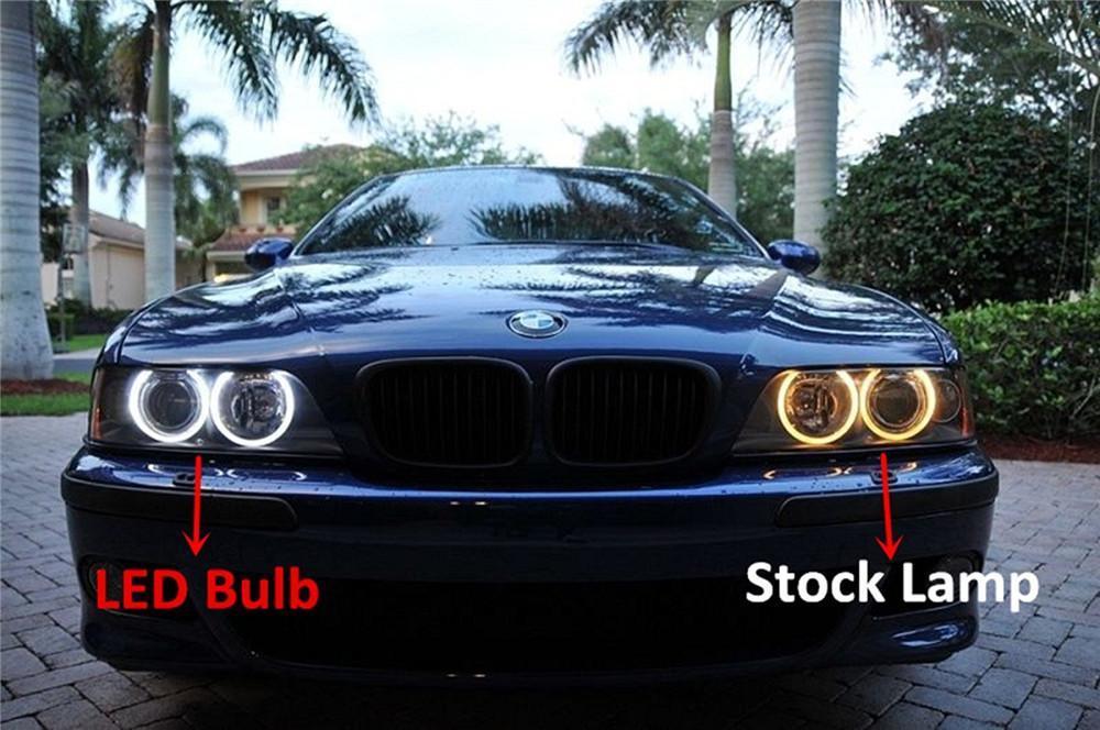 BMW H8 Angel Eyes LED Halo DRL Lights Bulb