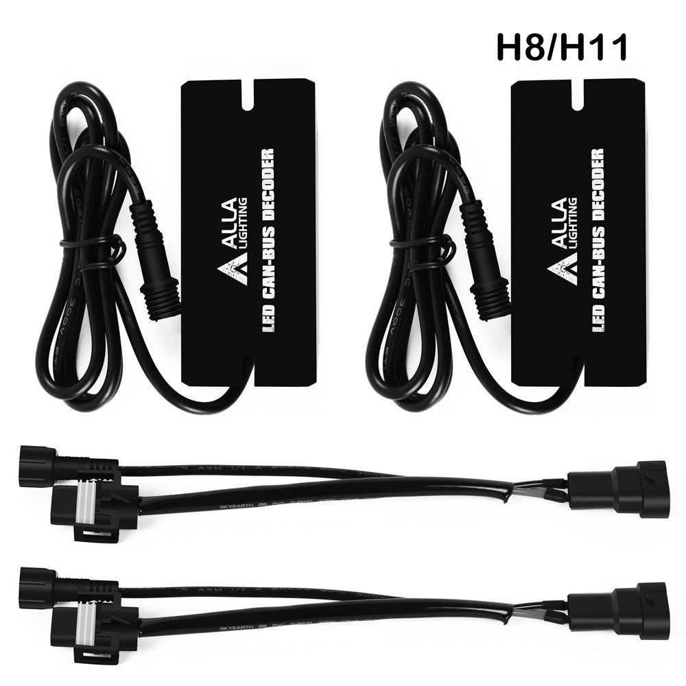 3color H8 H9 H11 Fanless LED Headlights, White/Yellow/Blue