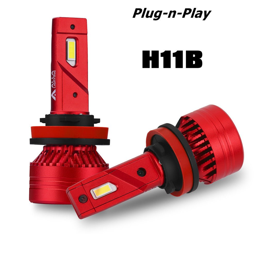 H9B H11B LED Headlights Bulbs Plug-n-Play Conversion Kits Upgrade -Alla Lighting