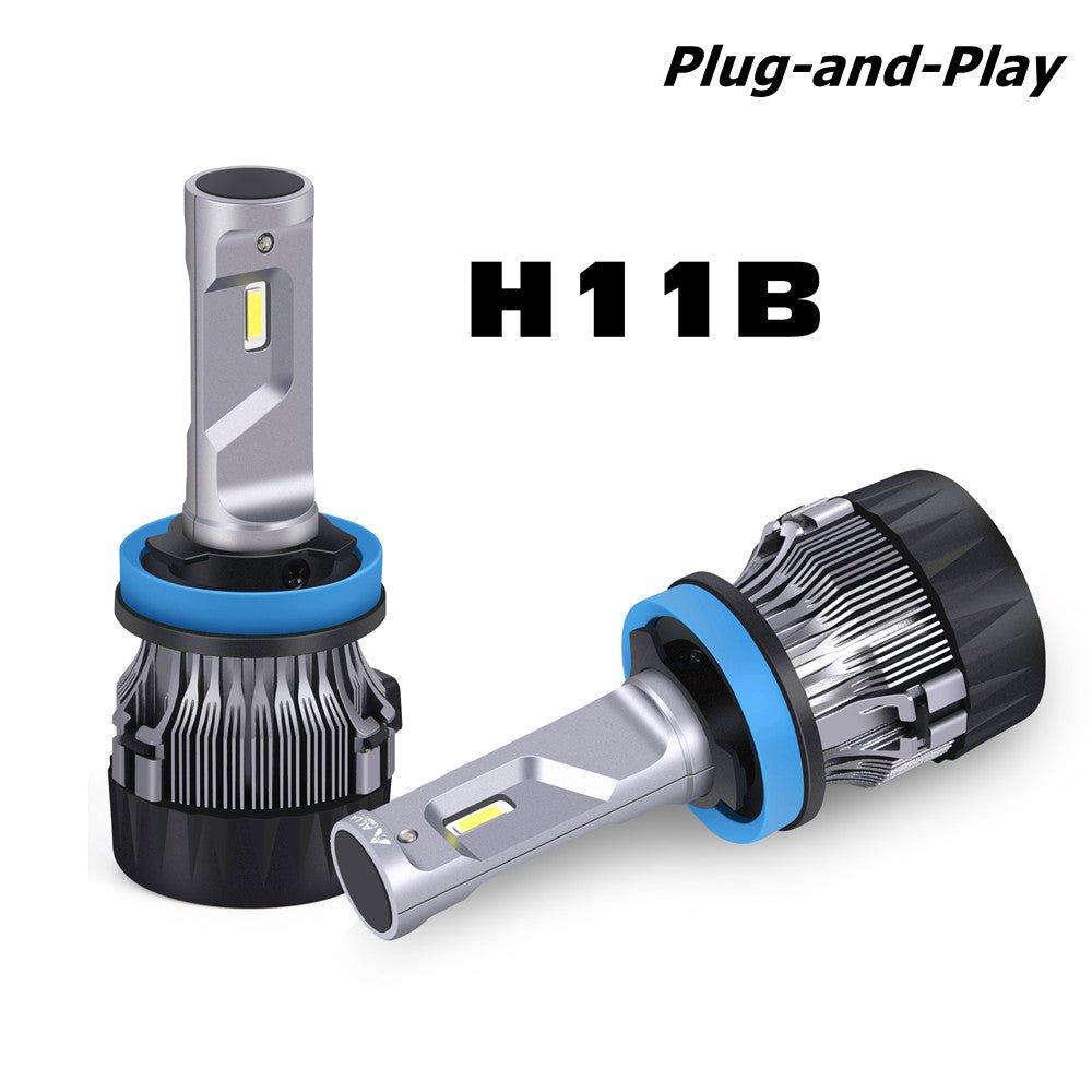 H9B H11B LED Headlights Conversion Kits Bulbs Plug and Play, White -Alla Lighting