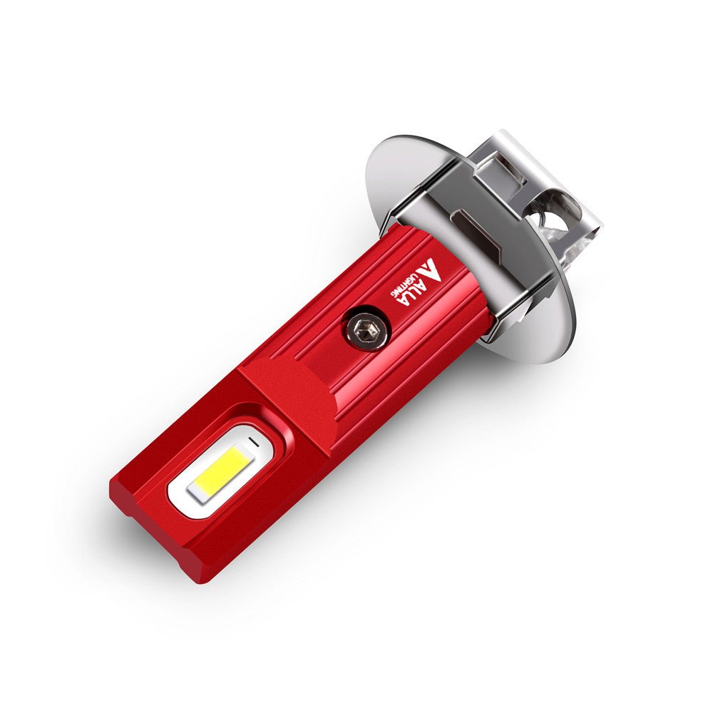 Mini H3 LED Fog Lights Bulb, DRL Replacement for Cars, Trucks | White -Alla Lighting