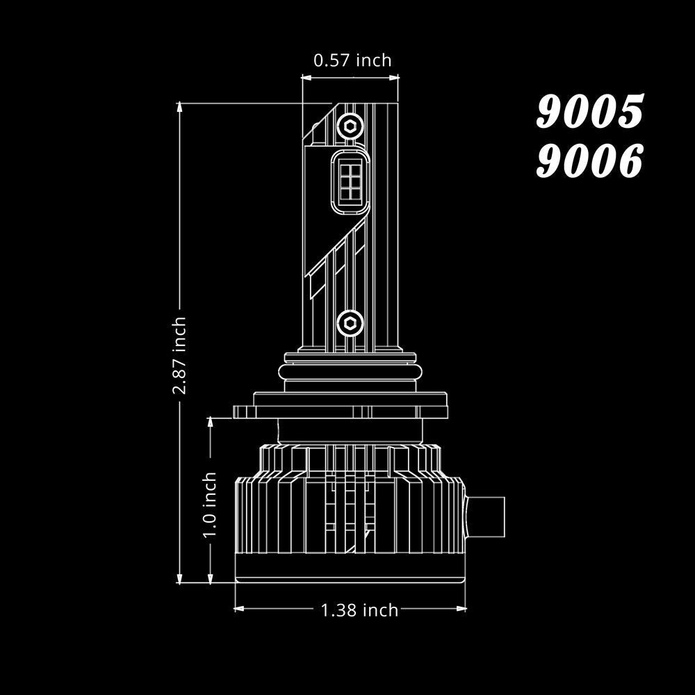 NCP 9005 HB3 CANBus LED Headlights Bulbs | High, Low Beam -Alla Lighting
