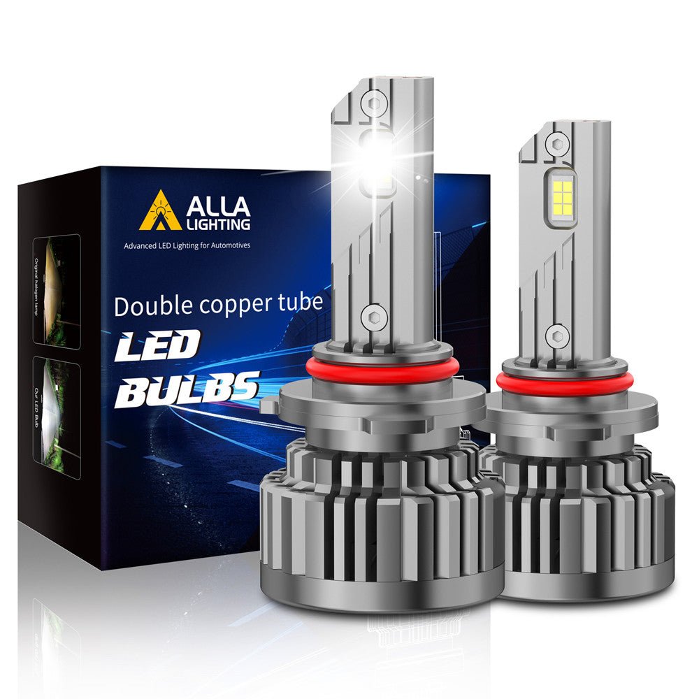 AUXBEAM 9005 HB3 LED Headlight Bulbs – Super Bright 6500K, 16-Chip, Canbus, IP68, 2-Pack