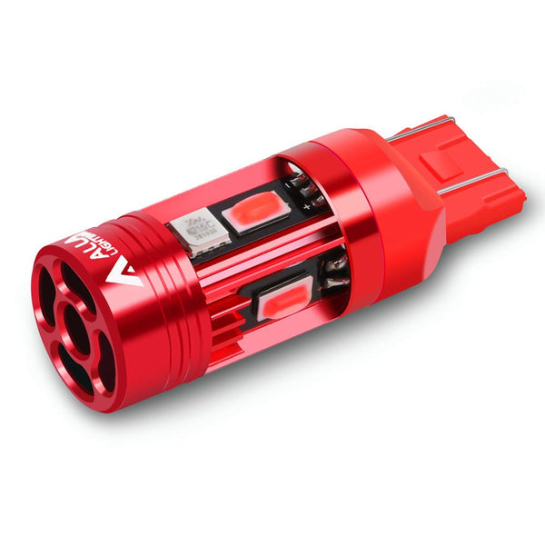 AUXITO 7440 7443 LED Turn Signal Bulbs – Red, CANBUS Anti-Hyper Flash, 2-Pack, 5000 Lumens
