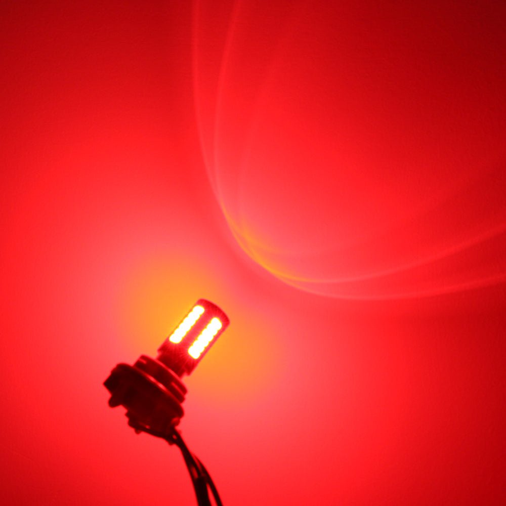 Alla Lighting 39-LED PY21W 7507 High Power Turn Signal Blinker Light  Bulb,Red,2x 